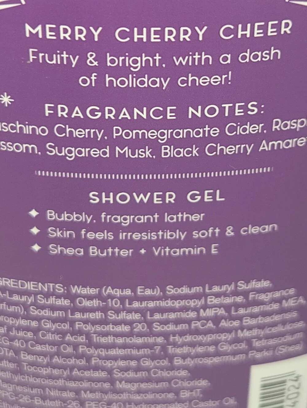 Bath & Body Works Merry Cherry Cheer Shower Gel & Body Lotion Set